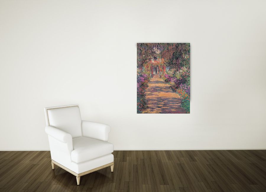 Artopweb Monet - Une Allée Du Jardin De Monet Giverny Decorative MDF Panel (60x80cm)
