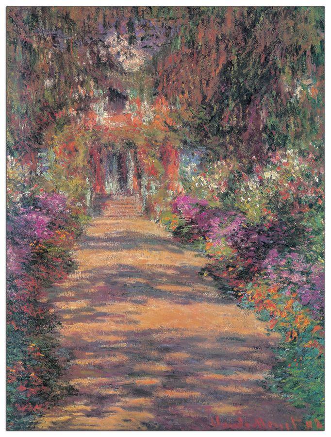 artopweb Monet - Une Allée Du Jardin De Monet Giverny Decorative MDF Panel (60x80cm)