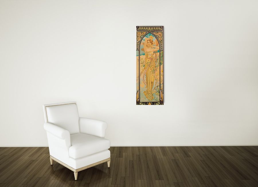 Artopweb Mucha - Il Giorno Decorative MDF Panel (30x90cm)