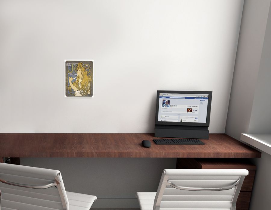 Artopweb Mucha - Job 1897 Decorative MDF Panel (22x29cm)