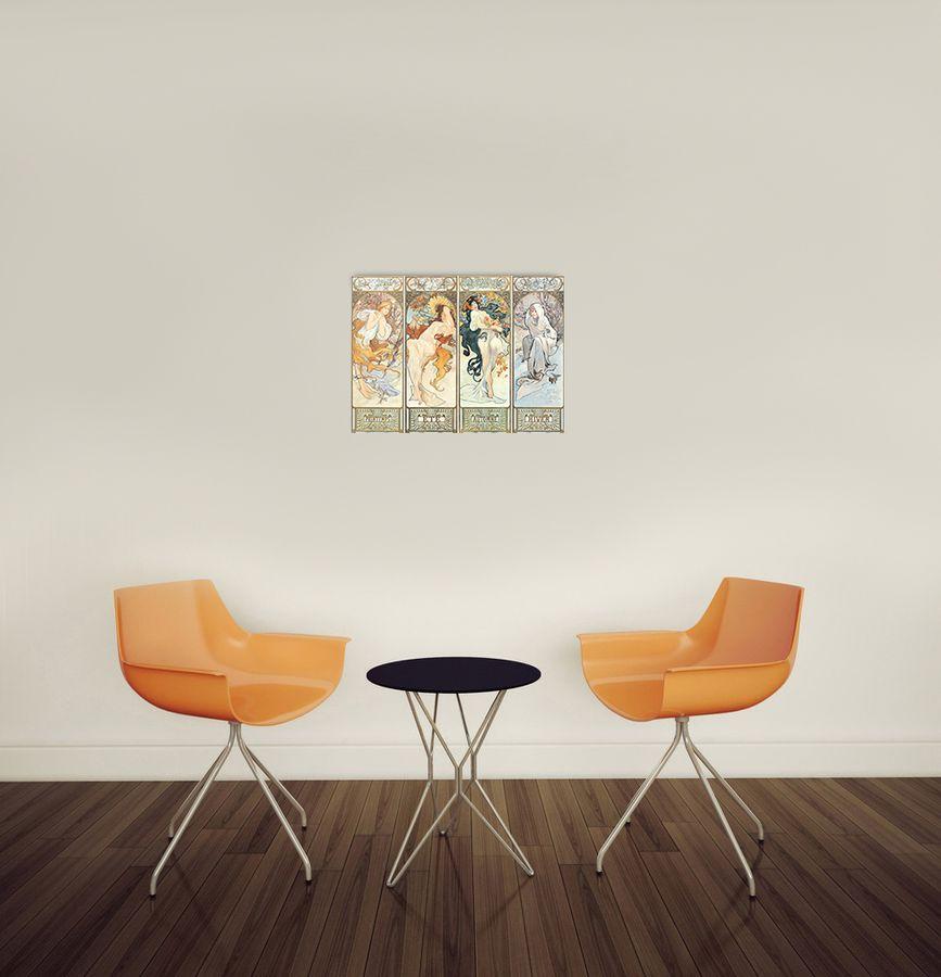 Artopweb Mucha - Les Saisons 1897 Decorative MDF Panel (42x31cm)