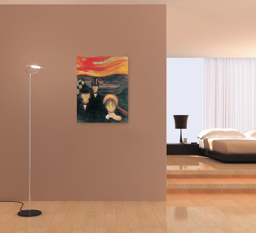 Artopweb Munch - Anxiety 1894 Decorative MDF Panel (54x70cm)