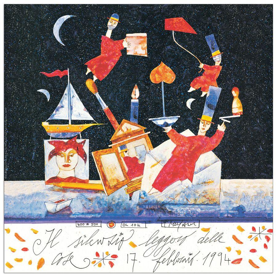 artopweb Musante - Il Silenzio Leggero Delle Cose Decorative MDF Panel (70x70cm)