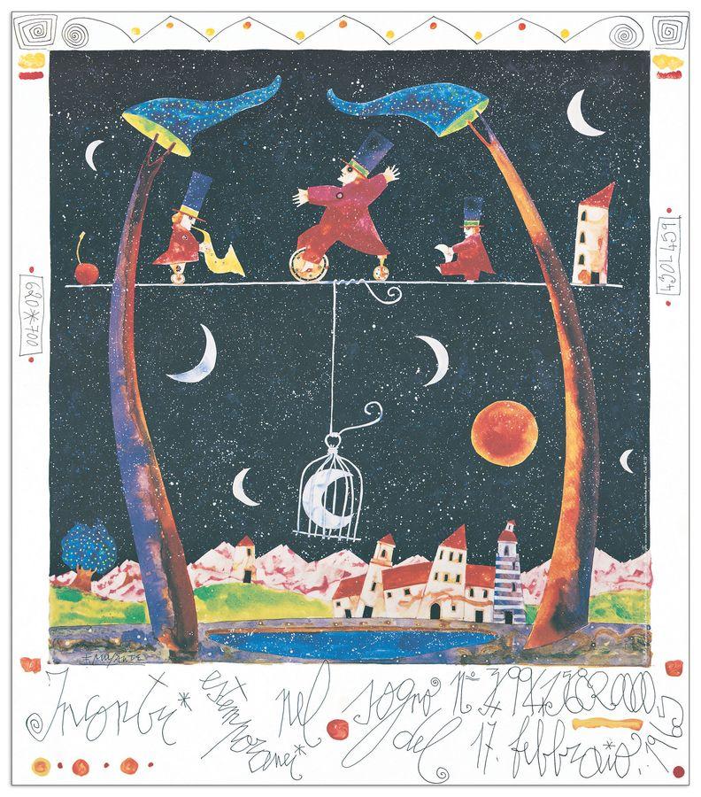 artopweb Musante - Incontro Notturno Decorative MDF Panel (60x68cm)