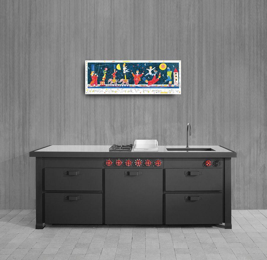 Artopweb Musante - Io Domatore Del Grande Circo Decorative MDF Panel (100x35cm)