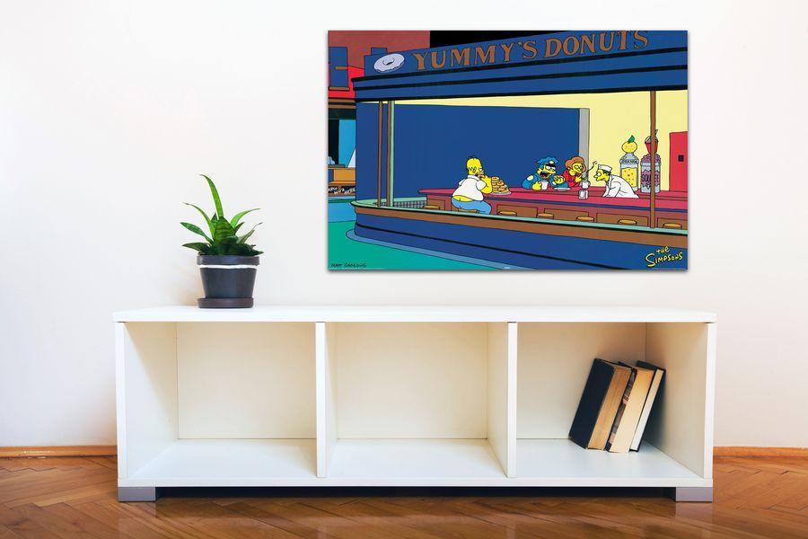 Artopweb Nighthogs Hopper Simpson Decorative MDF Panel (90x60cm)