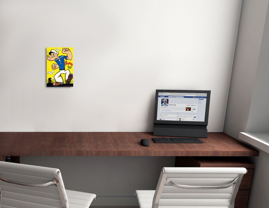 Artopweb Null - Braccio Di Fero Il Marinaio Decorative MDF Panel (27x40cm)