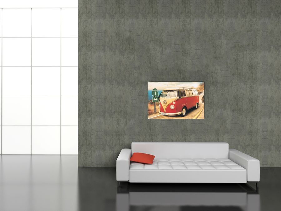 Artopweb Null - Californian Camper Route One Decorative MDF Panel (90x60cm)