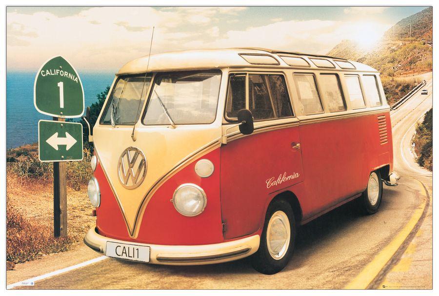 artopweb Null - Californian Camper Route One Decorative MDF Panel (90x60cm)