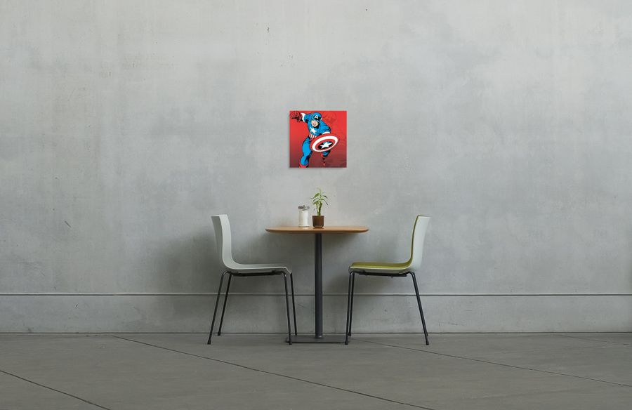 Artopweb Null - Captain America Decorative MDF Panel (27x27cm)