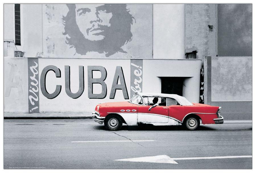 artopweb Null - Car In Cuba Decorative MDF Panel (90x60cm)