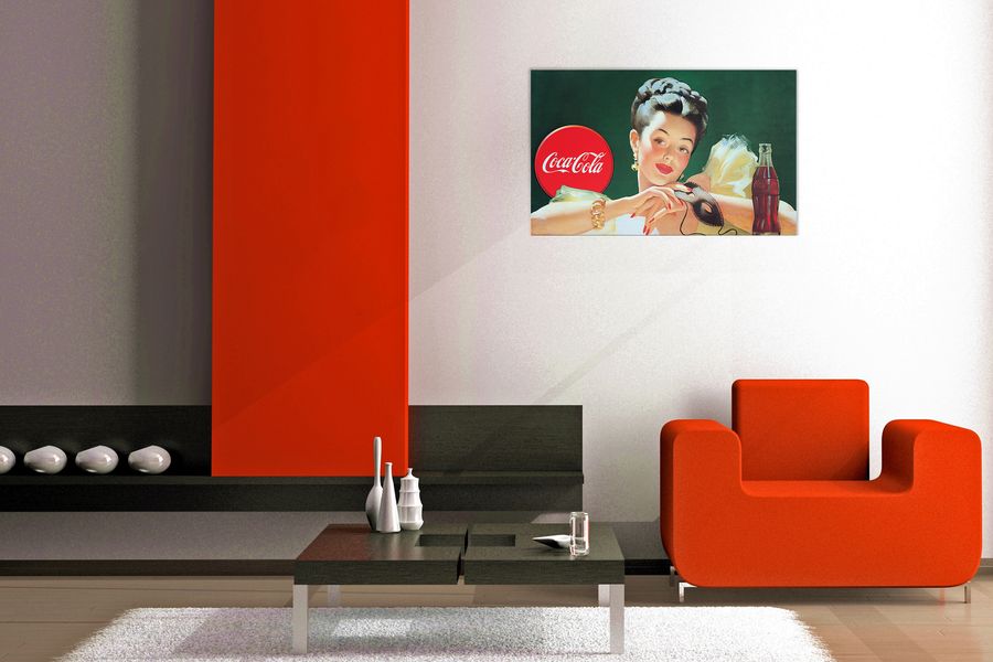 Artopweb Null - Coca-Cola Decorative MDF Panel (60x90cm)