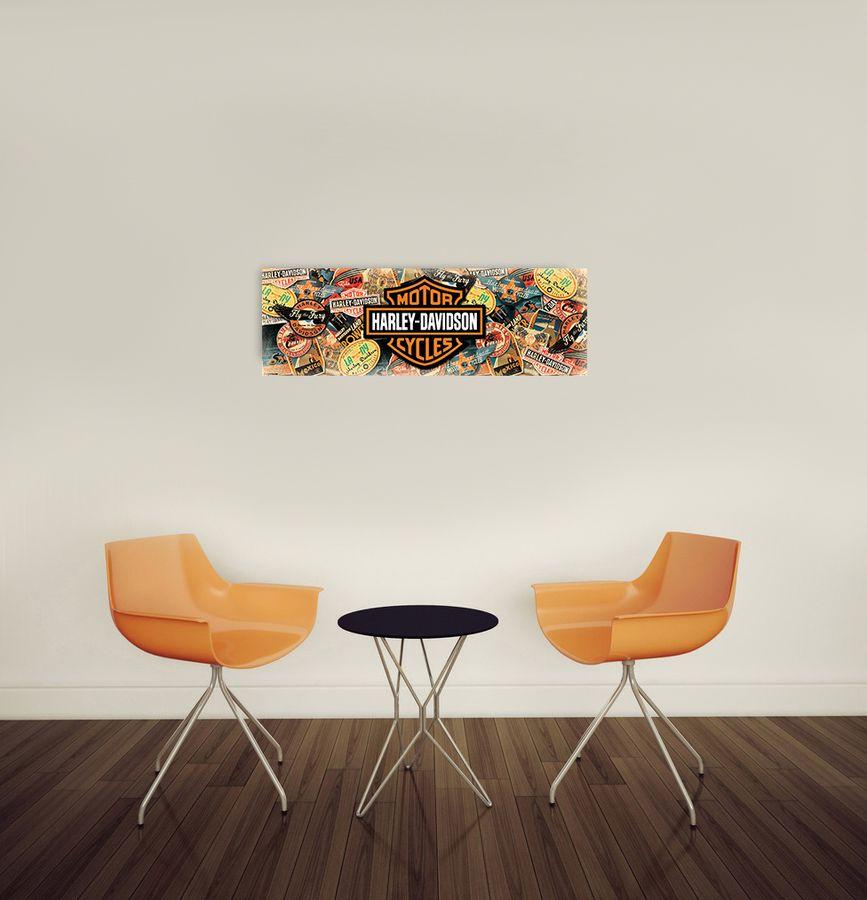 Artopweb Null - Harley Davidson Travel Decorative MDF Panel (90x30cm)