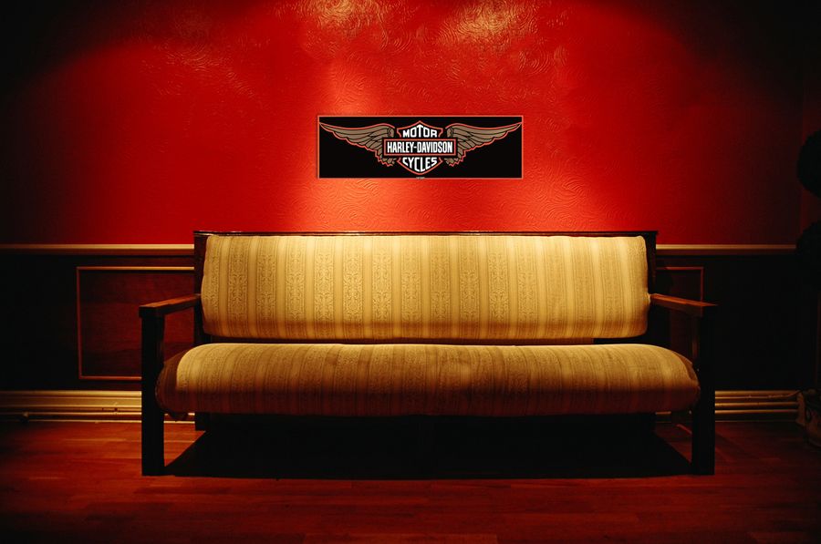 Artopweb Null - Harley Davidson Wings Decorative MDF Panel (87x27cm)