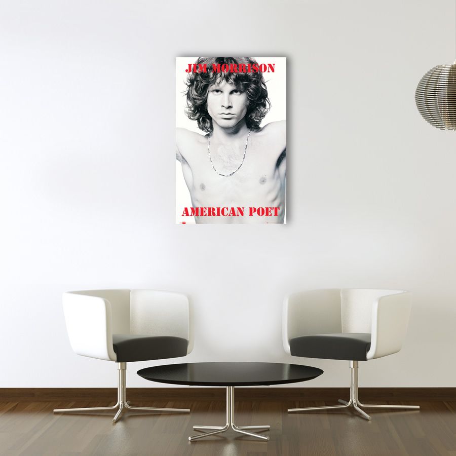 Artopweb Null - Jim Morrison American Poet Decorative MDF Panel (60x90cm)