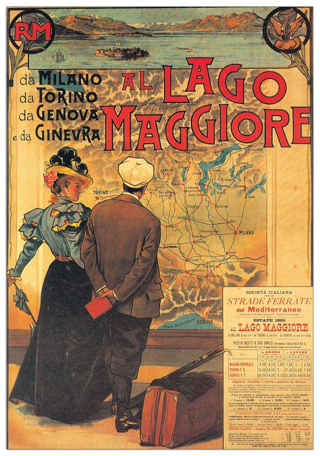 artopweb Null - Lago Maggiore Decorative MDF Panel (48x68cm)