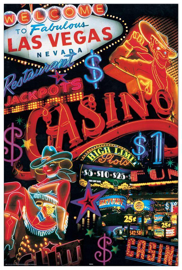 artopweb Null - Las Vegas Casino Decorative MDF Panel (60x90cm)