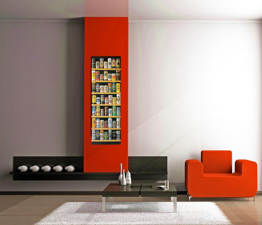 Artopweb Null - Lattine Di Birra Decorative MDF Panel (53x158cm)