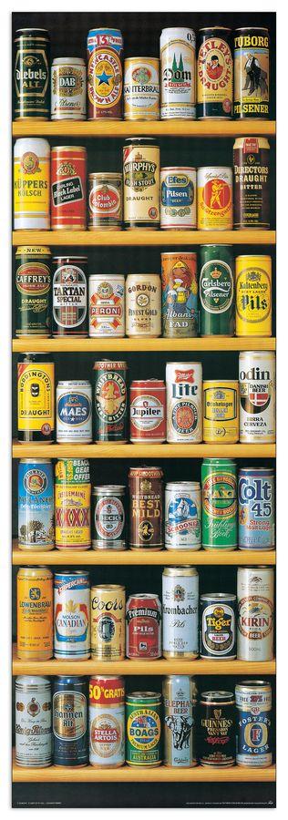 artopweb Null - Lattine Di Birra Decorative MDF Panel (53x158cm)