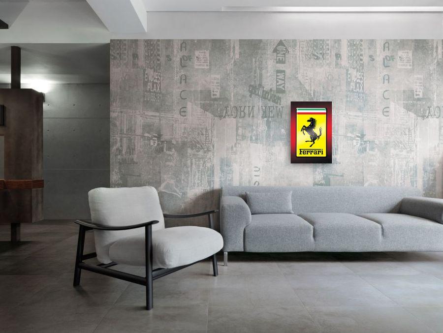 Artopweb Null - Logo Ferrari Decorative MDF Panel (61x91cm)