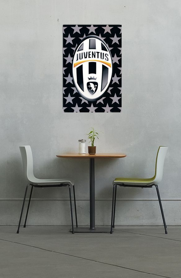 Artopweb Null - Logo Juventus Decorative MDF Panel (60x90cm)