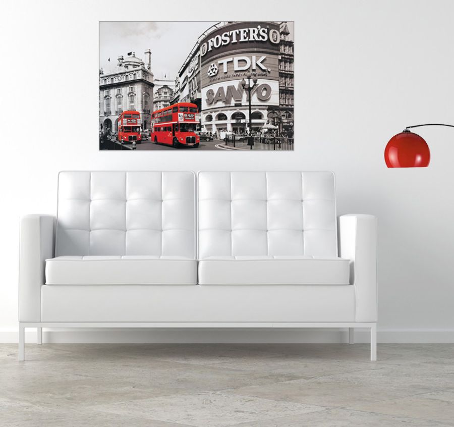 Artopweb Null - London Red Decorative MDF Panel (90x60cm)