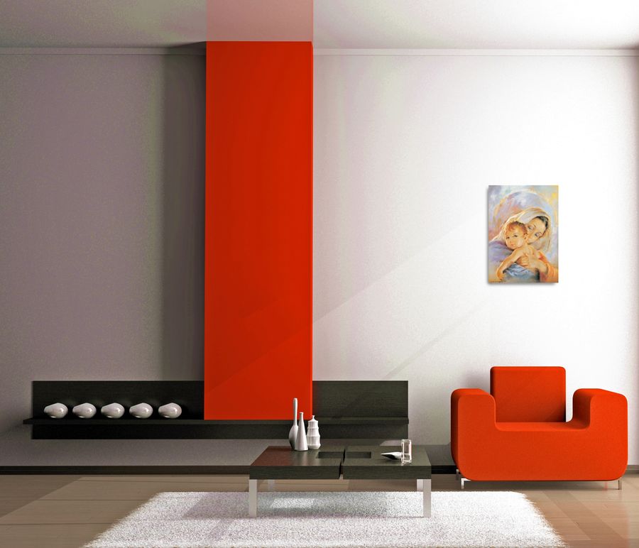 Artopweb Null - Madonna Con Bambino Decorative MDF Panel (50x70cm)