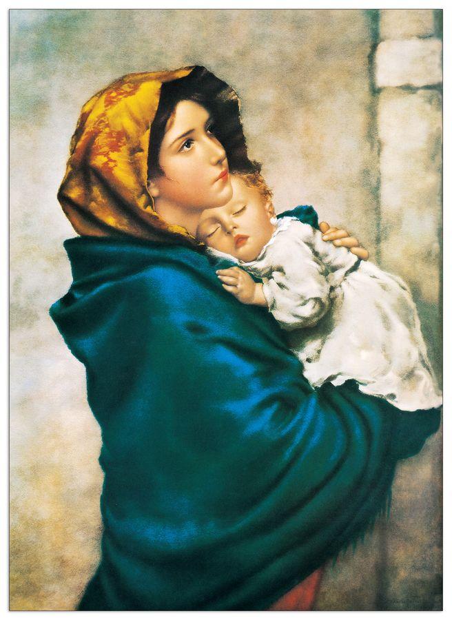 artopweb Null - Madonna Del Riposo Decorative MDF Panel (50x70cm)