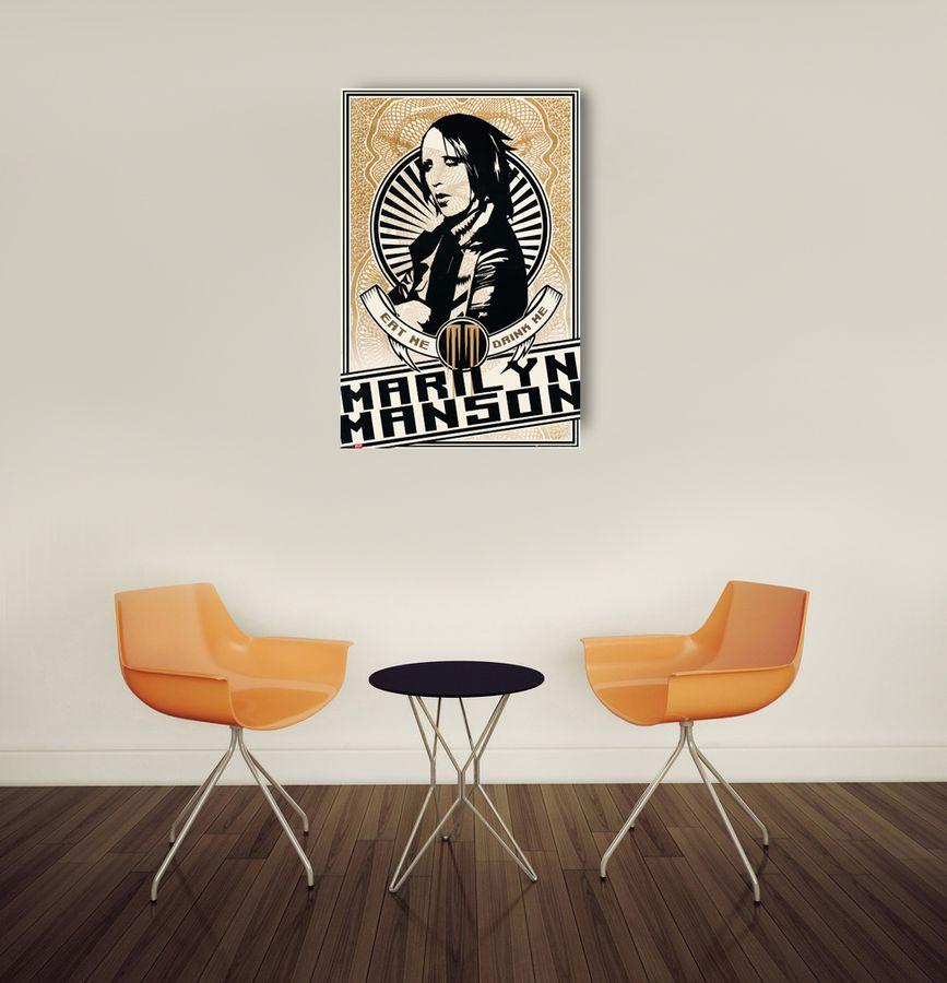 Artopweb Null - Marilyn Manson Decorative MDF Panel (60x90cm)