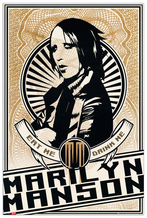 artopweb Null - Marilyn Manson Decorative MDF Panel (60x90cm)