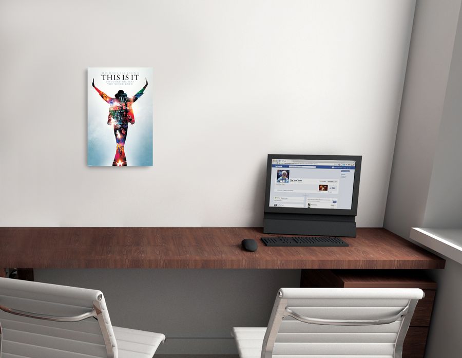 Artopweb Null - Michael Jackson (This Is It) Decorative MDF Panel (60x90cm)