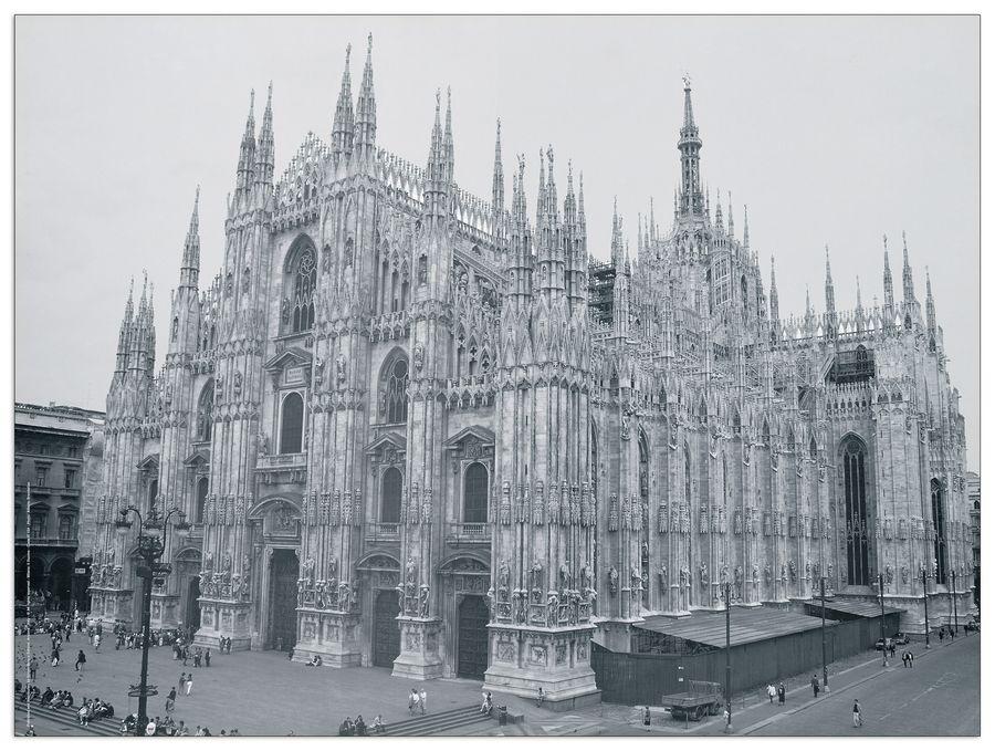 artopweb Null - Milano Duomo (Anni '60) Decorative MDF Panel (80x60cm)
