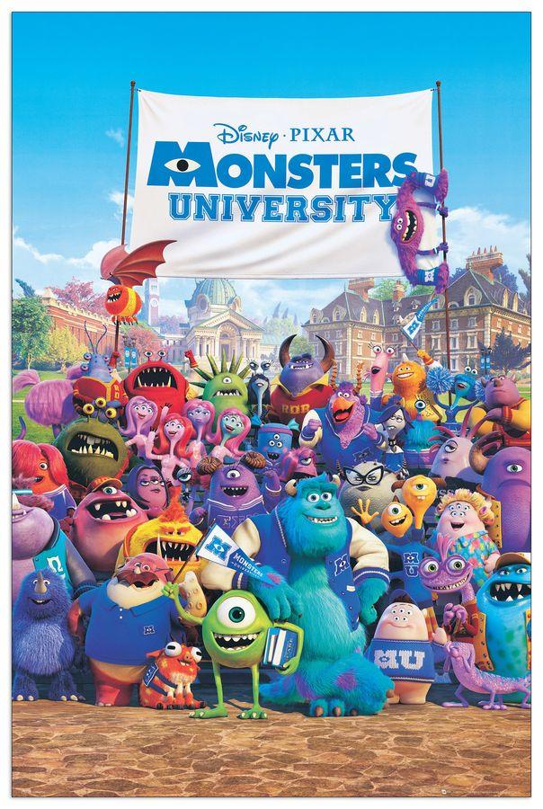 artopweb Null - Monsters University Decorative MDF Panel (60x90cm)