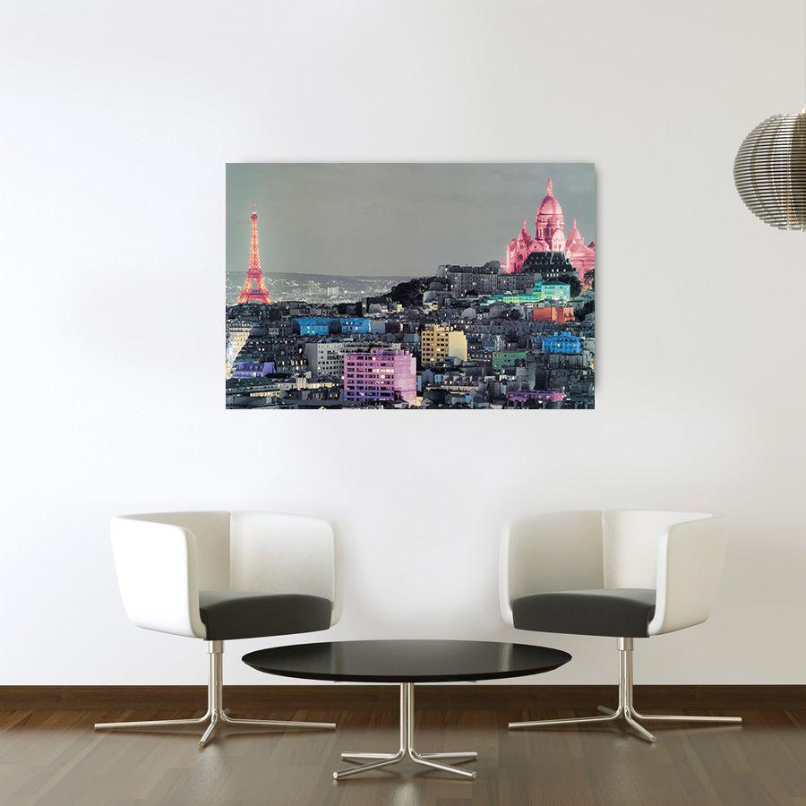 Artopweb Null - Paris Colour Splash Decorative MDF Panel (90x60cm)