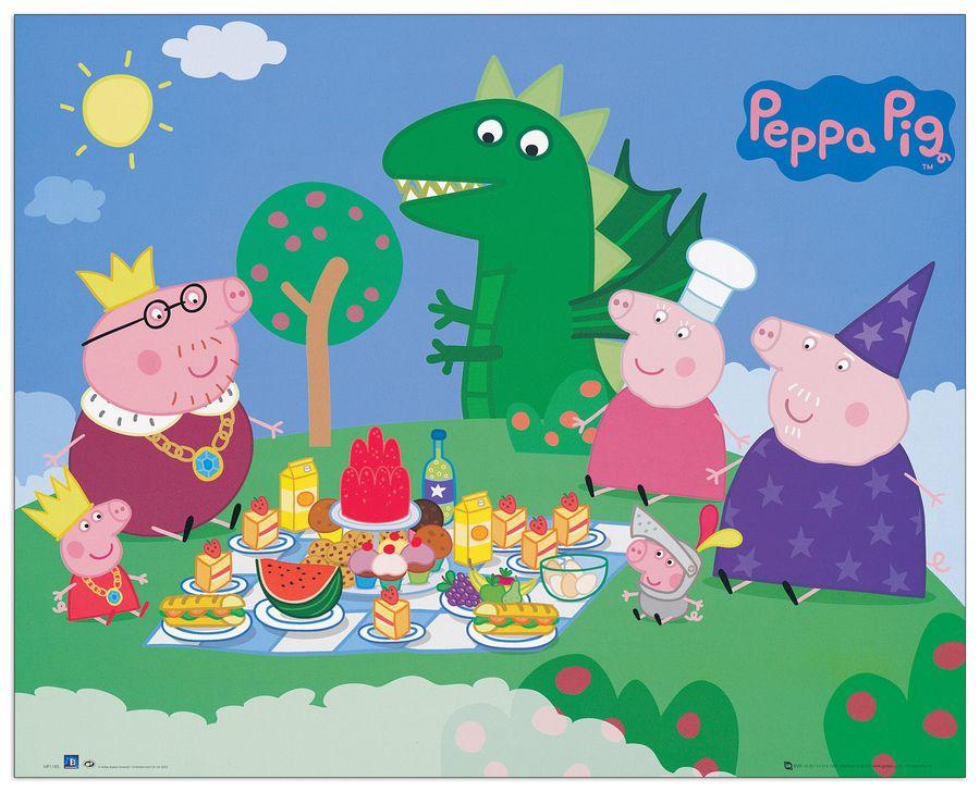 artopweb Null - Peppa Pig Picnic Decorative MDF Panel (50x40cm)