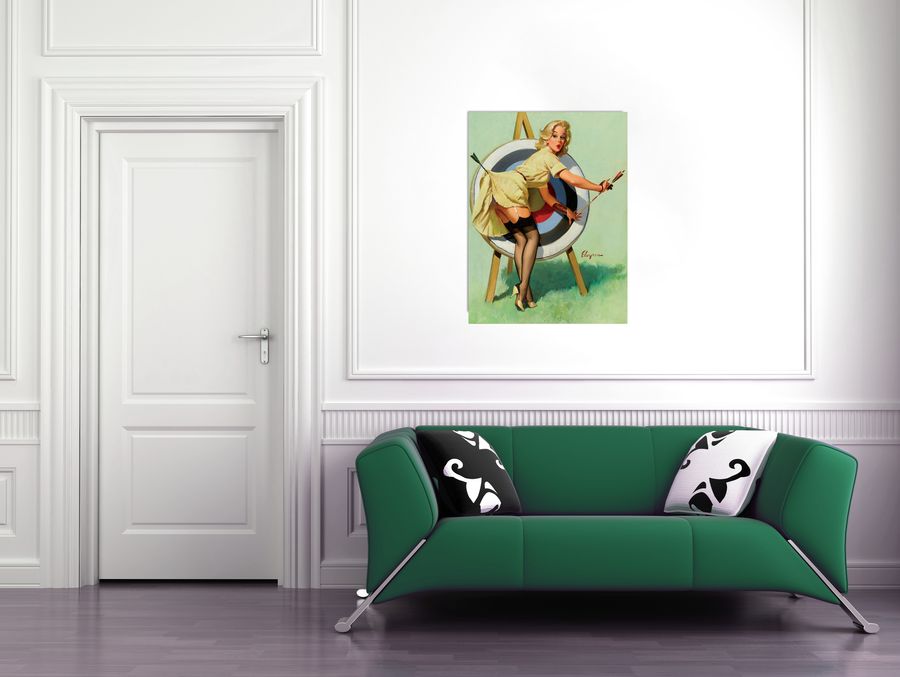 Artopweb Null - Pin Up Archery Decorative MDF Panel (60x80cm)