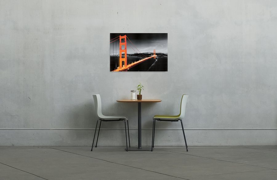 Artopweb Null - San Francisco Golden Gate Decorative MDF Panel (90x60cm)