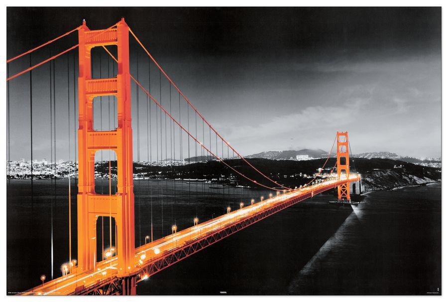 artopweb Null - San Francisco Golden Gate Decorative MDF Panel (90x60cm)