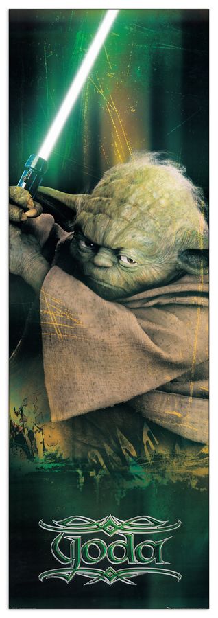 artopweb Null - Star Wars Yoda Decorative MDF Panel (53x158cm)