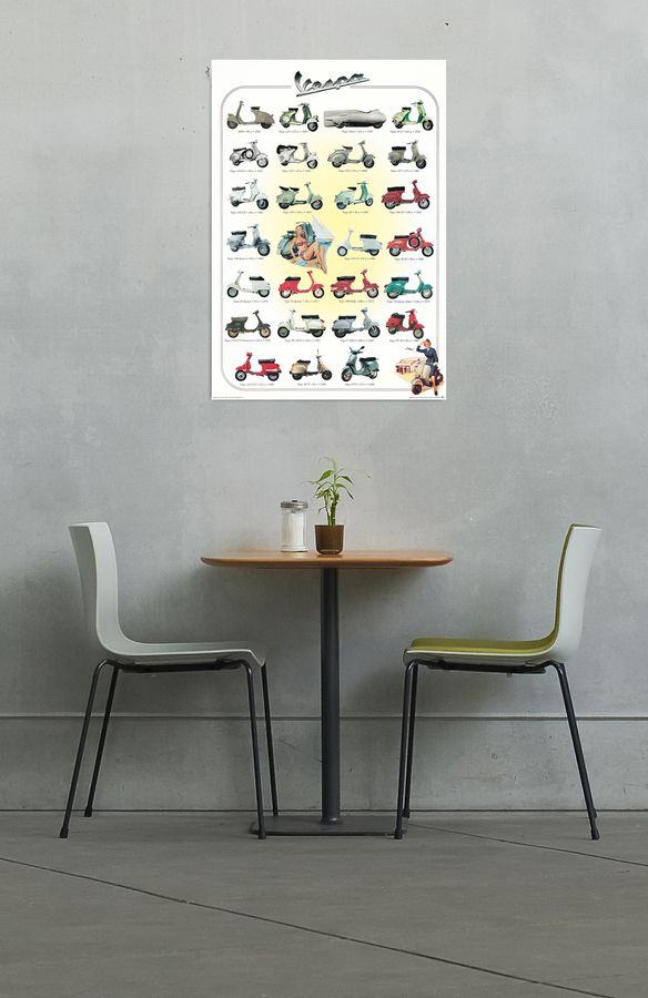Artopweb Null - Vespa Piaggio Decorative MDF Panel (70x100cm)