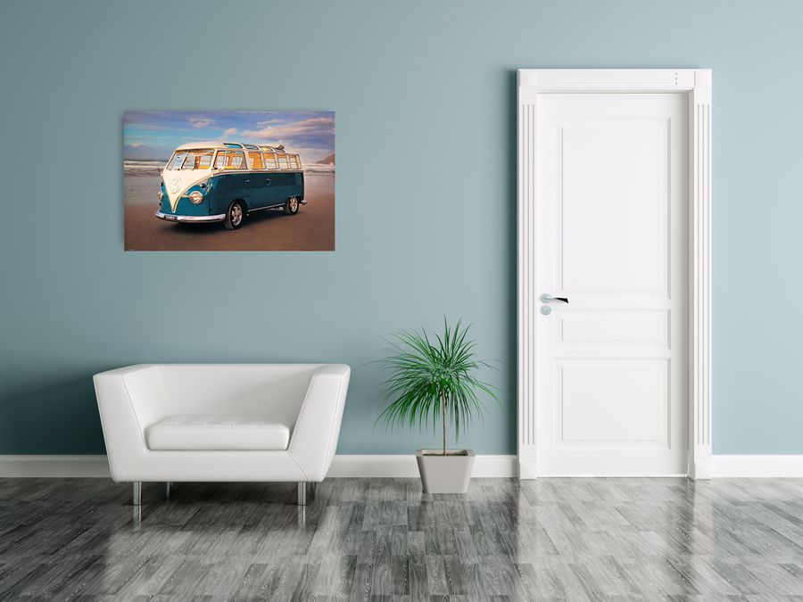 Artopweb Null - Volkswagen Samba Decorative MDF Panel (90x60cm)