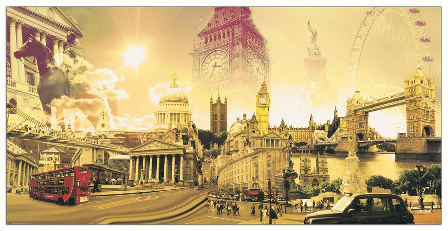 artopweb Nyss - London highlights Decorative MDF Panel (100x50cm)