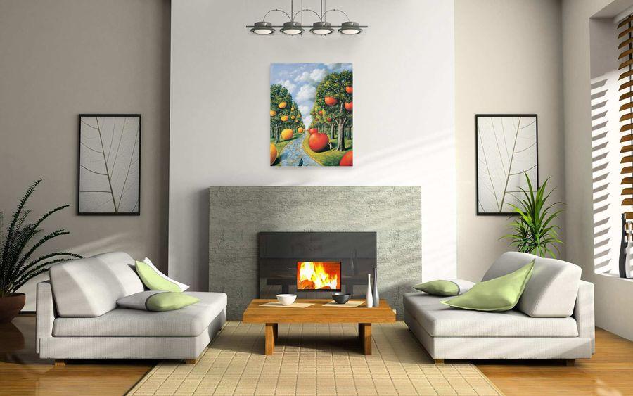 Artopweb Olbinski - Apple Trees Decorative MDF Panel (57x72cm)