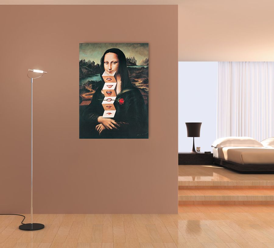 Artopweb Olbinski - Rehearsal For An Icon 2001 - Mona Lisa Decorative MDF Panel (66x92cm)