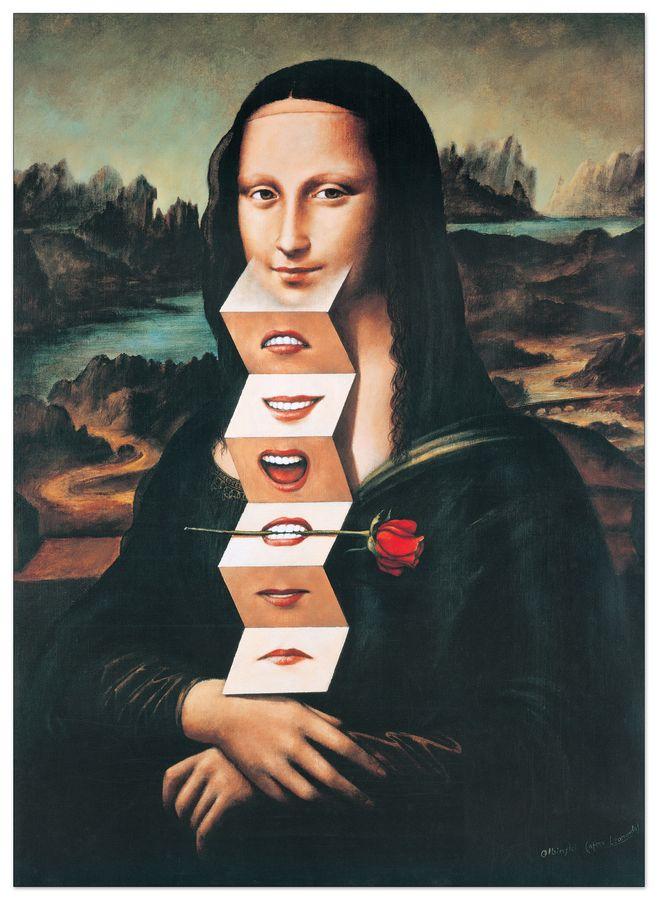 artopweb Olbinski - Rehearsal For An Icon 2001 - Mona Lisa Decorative MDF Panel (66x92cm)