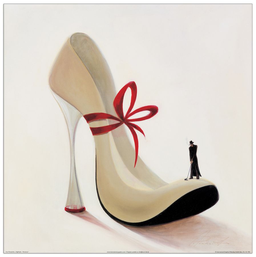 artopweb Panasenko - Highheels - Romance Decorative MDF Panel (30x30cm)