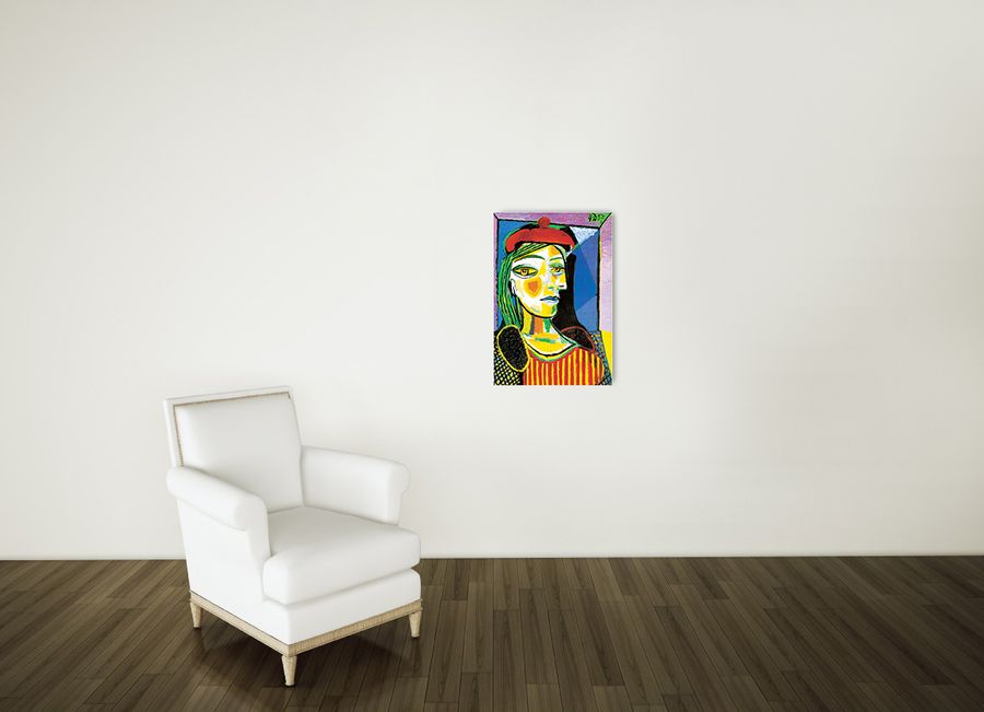 Artopweb Picasso - Femme Au Beret Rouge Decorative MDF Panel (60x80cm)