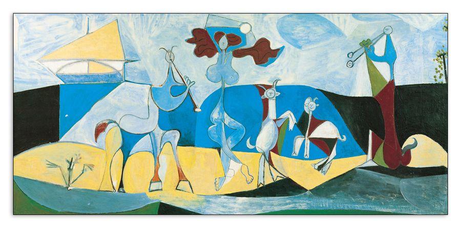 artopweb Picasso - La Joie De Vivre Au Antopolis Decorative MDF Panel (97x45cm)