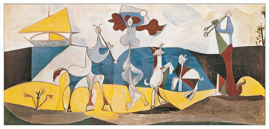artopweb Picasso - La Joie De Vivre Decorative MDF Panel (100x50cm)