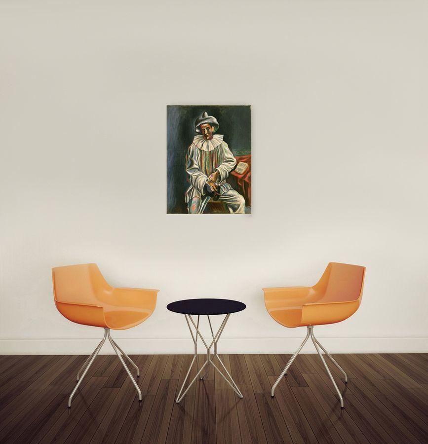 Artopweb Picasso - Pierrot Decorative MDF Panel (60x77cm)